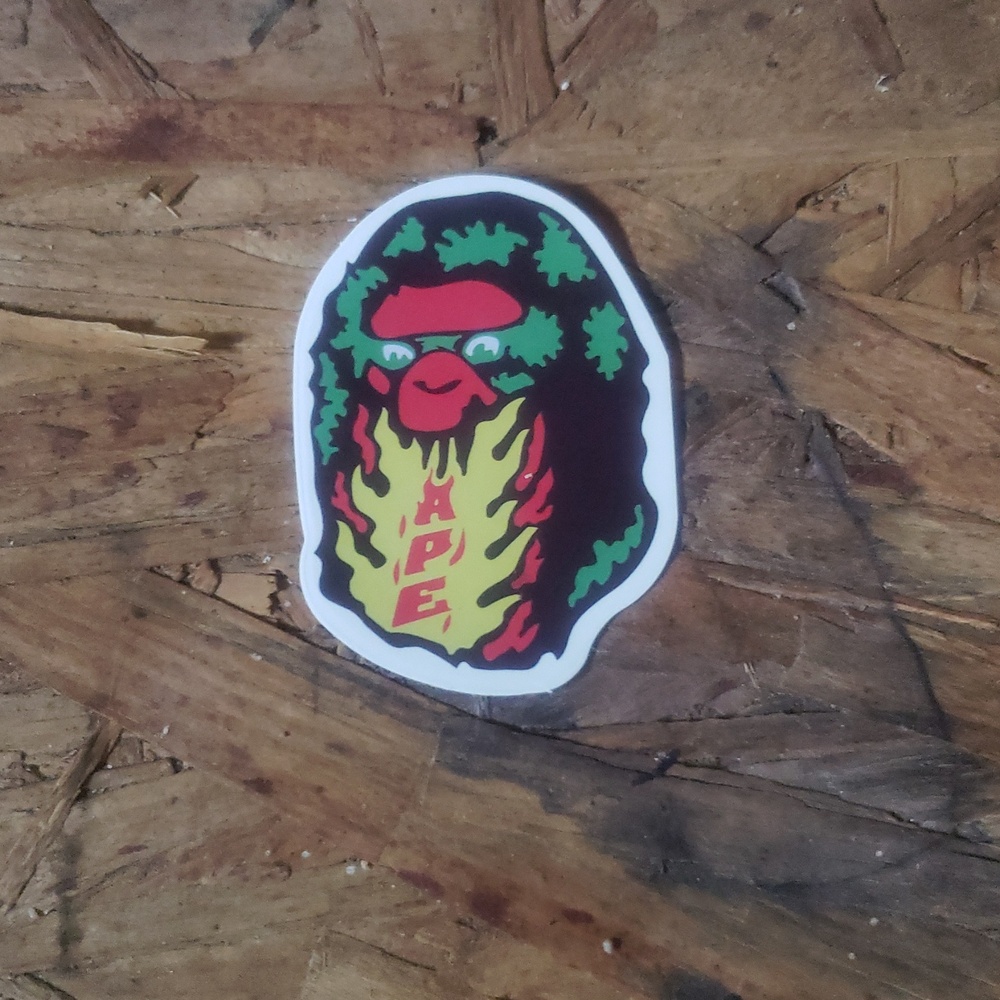 Bape Firehead Sticker - Picture 2 of 2